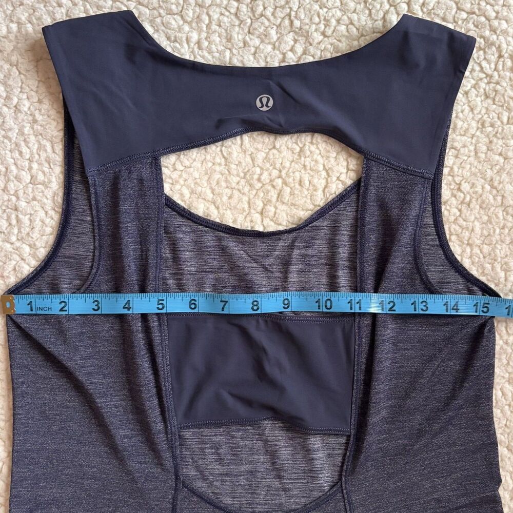 Lululemon Women's Run Righteous Tank Cadet Blue Medium/Large See measurements - Picture 6 of 7